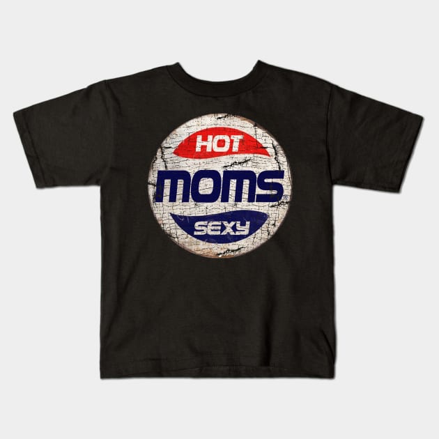 HOT MOMS or PEPSI Kids T-Shirt by IJKARTISTANSTYLE